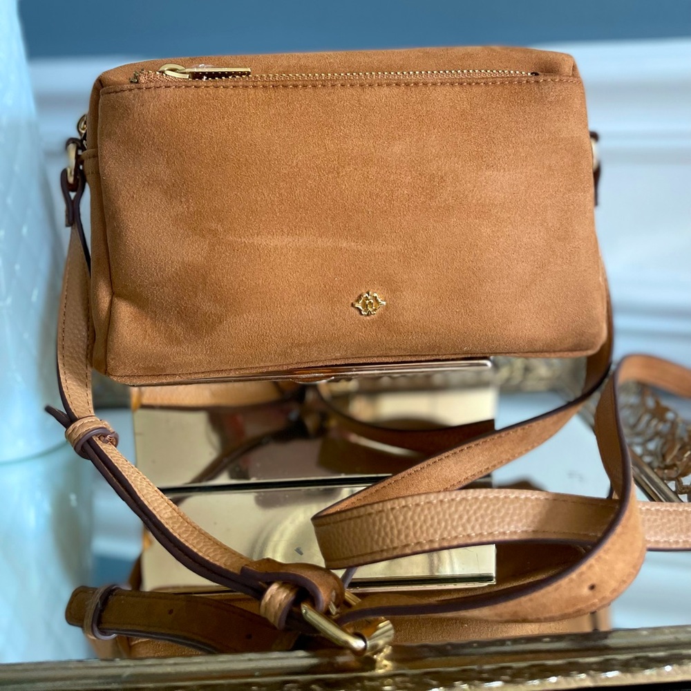 Tan Leather Crossbody Bag - Picture 5 of 9